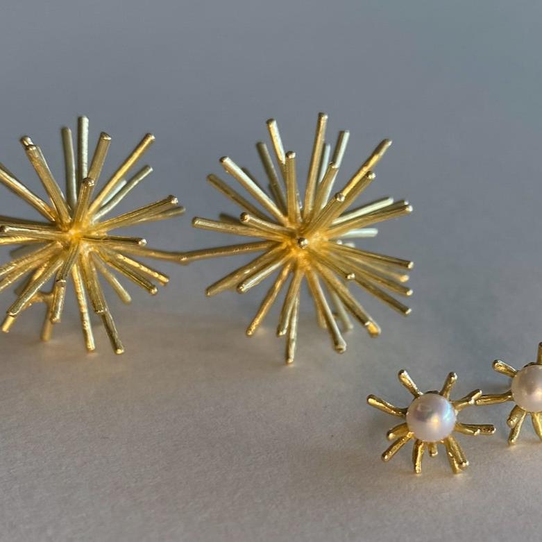 Large Sea Urchin Earrings