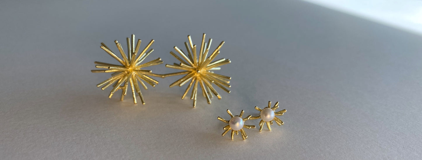 Baby Sea Urchin, earrings
