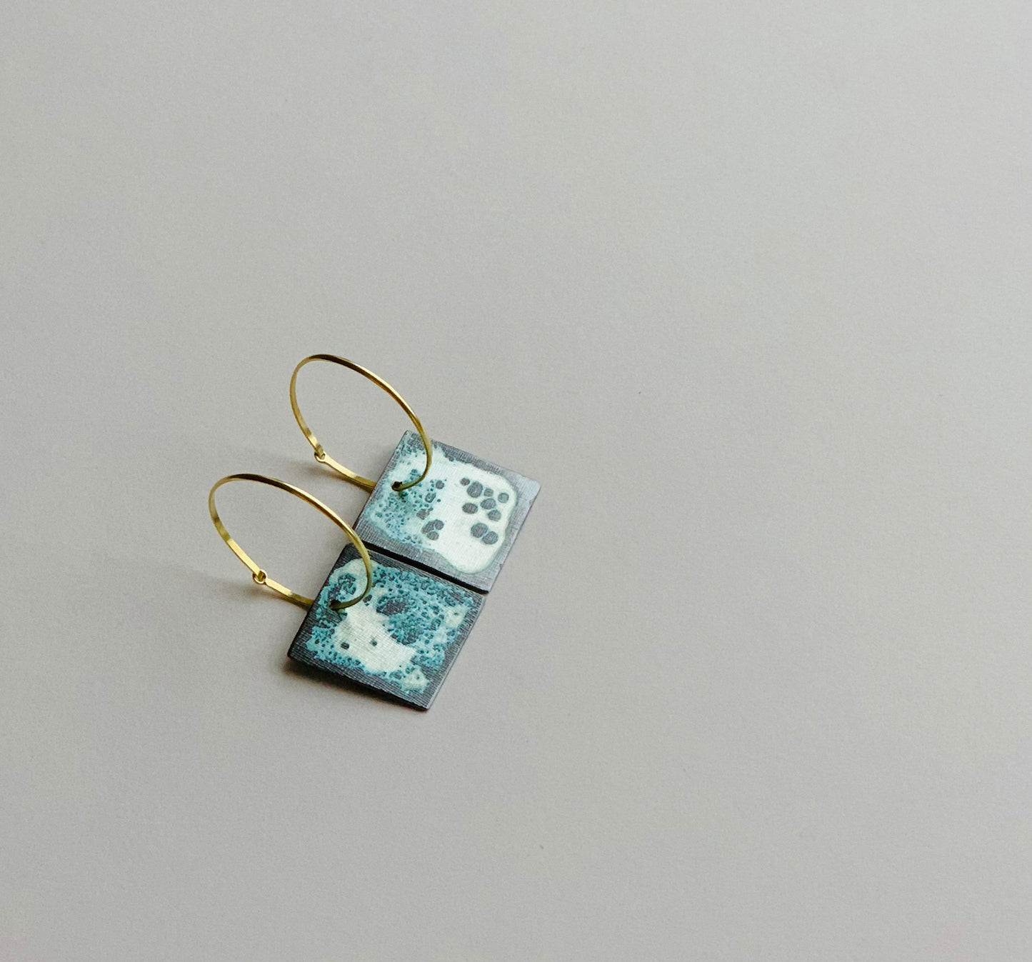 Seascape, earrings